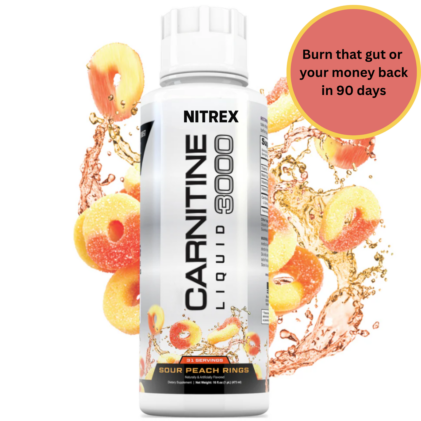 Nitrex Liquid L-Carnitine 3000: Metabolism & Energy Support