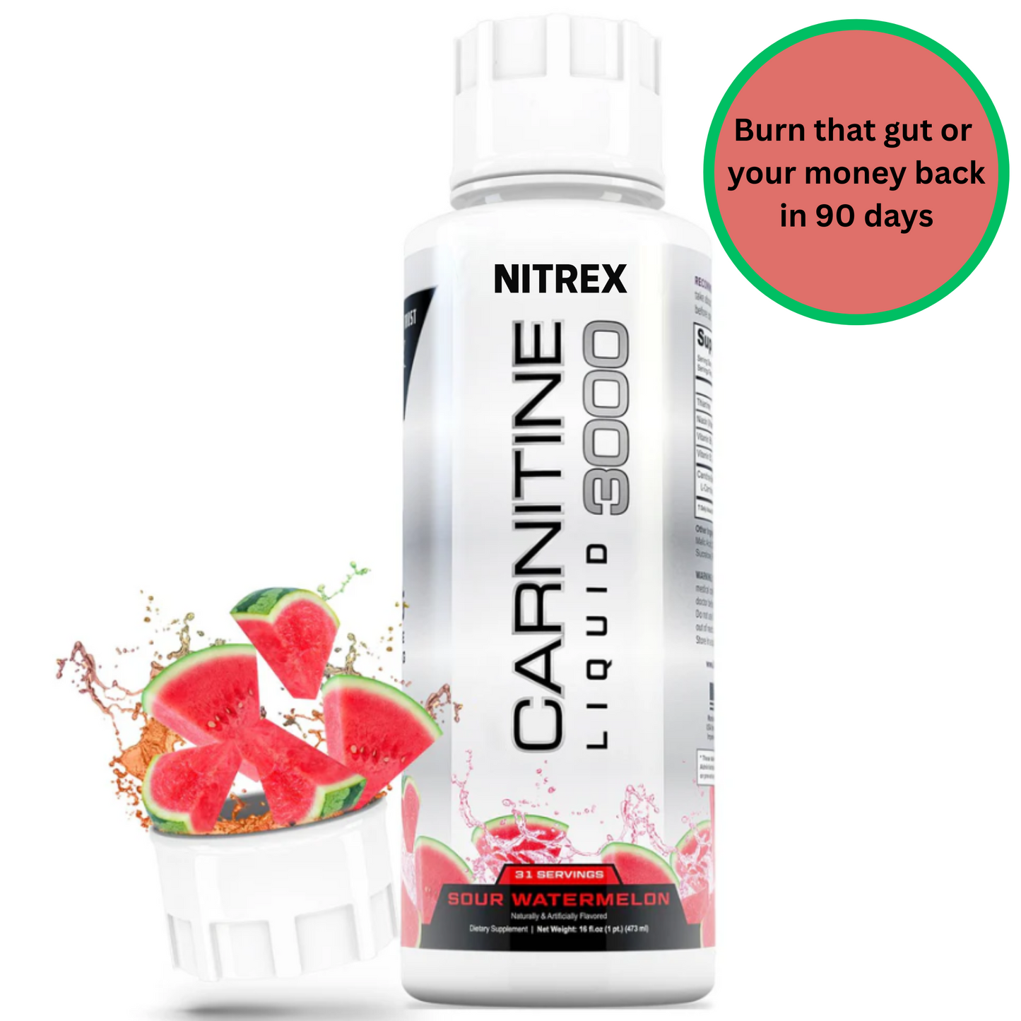 Nitrex Liquid L-Carnitine 3000: Metabolism & Energy Support